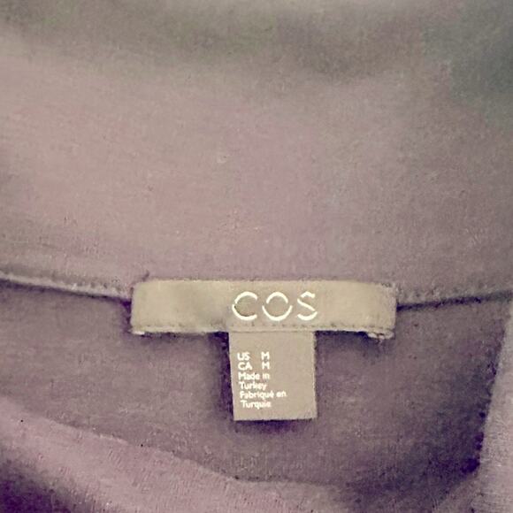 COS A-Line Turtleneck Mini Dress Navy City Chic Minimalist, size M - Picture 4 of 5